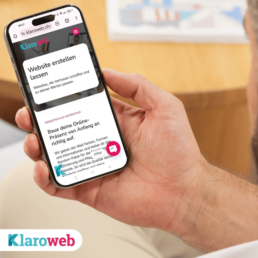 Klaroweb GmbH im Office Gloria - Stadthausstrasse 135 - 8400 Winterthur